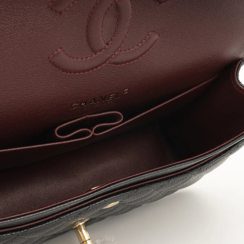 Chanel Medium Classic Flap Black Caviar | Gold Hardware