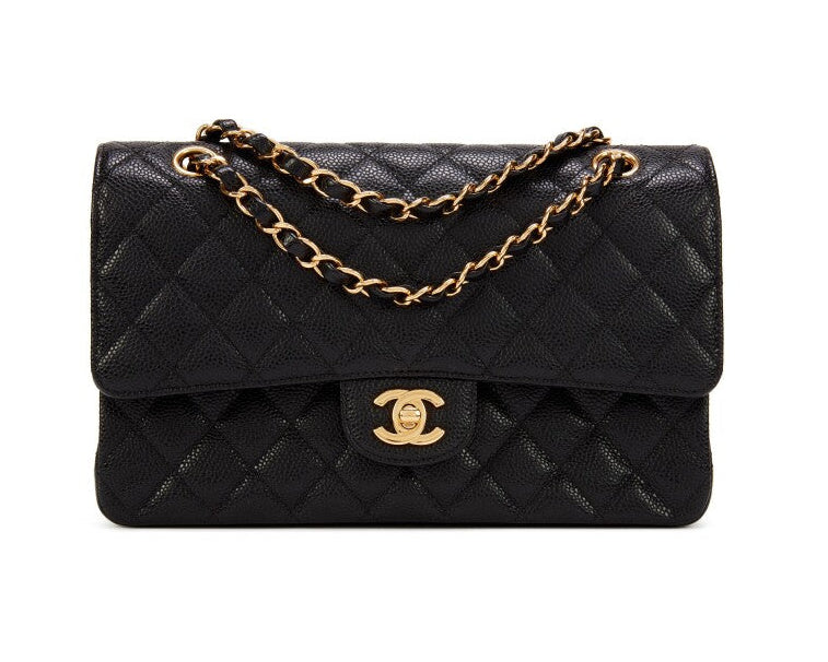 Chanel Medium Classic Flap - Black Lambskin | Gold Hardware